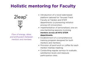 Explaining the benefits of 2leap mentoring